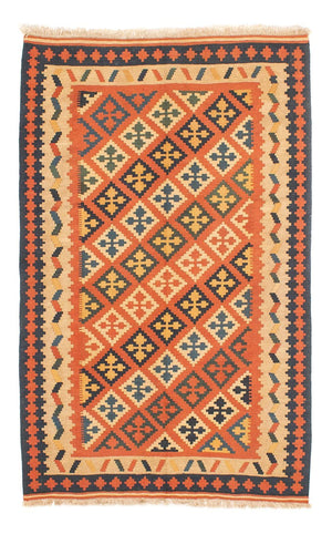 Kelim Carpet - orientalisk matta - 195 x 124 cm - orange