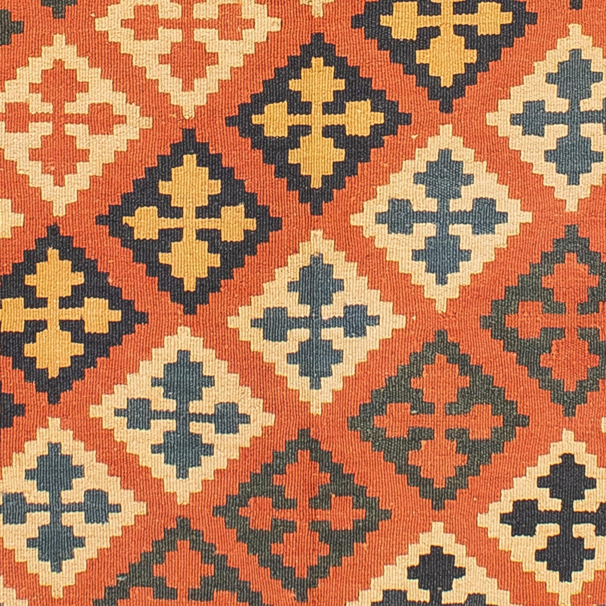 Kelim Carpet - orientalisk matta - 195 x 124 cm - orange