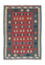 Kelim Carpet - orientalisk matta - 163 x 112 cm - mörkröd