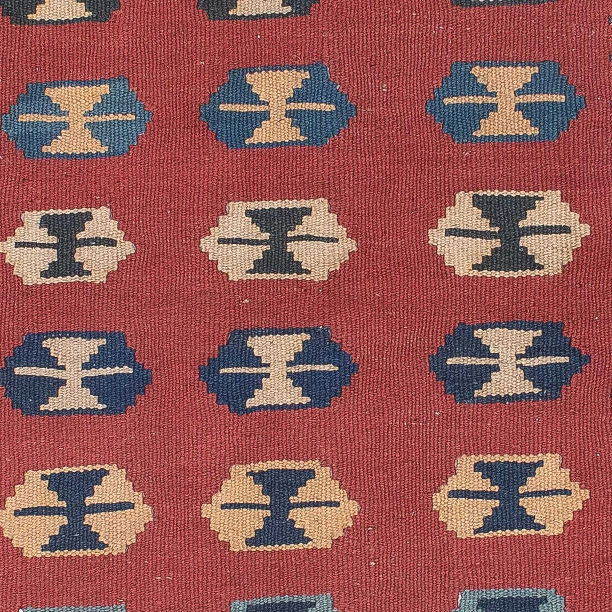 Kelim Carpet - orientalisk matta - 163 x 112 cm - mörkröd