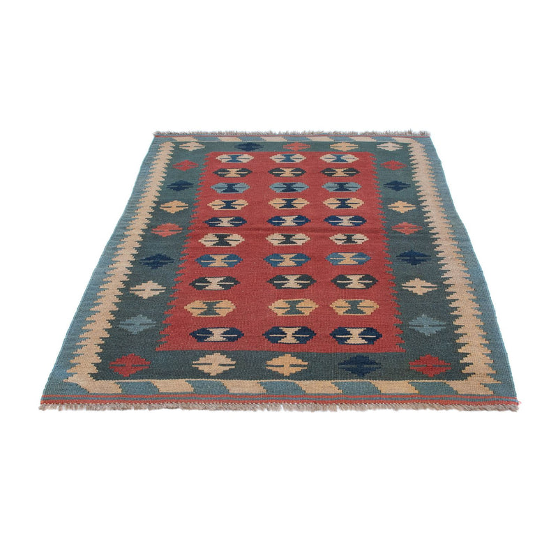 Kelim Carpet - orientalisk matta - 163 x 112 cm - mörkröd