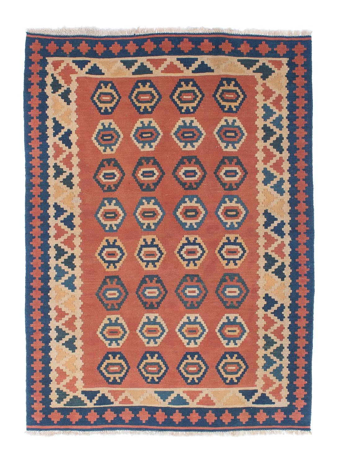 Kelim Carpet - orientalisk matta - 169 x 121 cm - rost