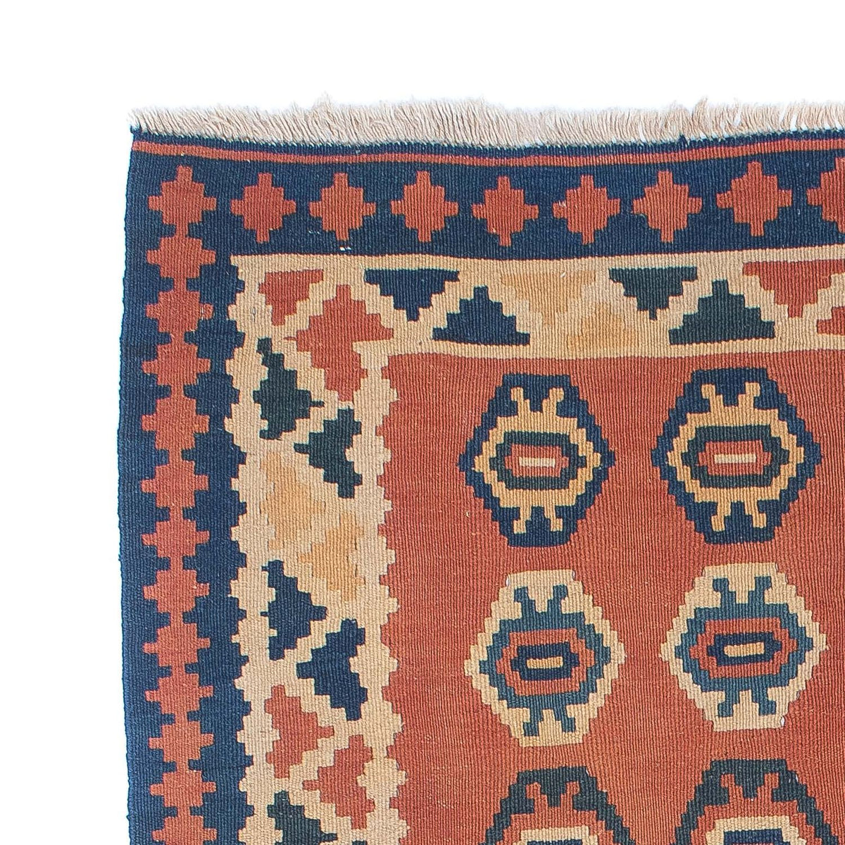 Kelim Carpet - orientalisk matta - 169 x 121 cm - rost