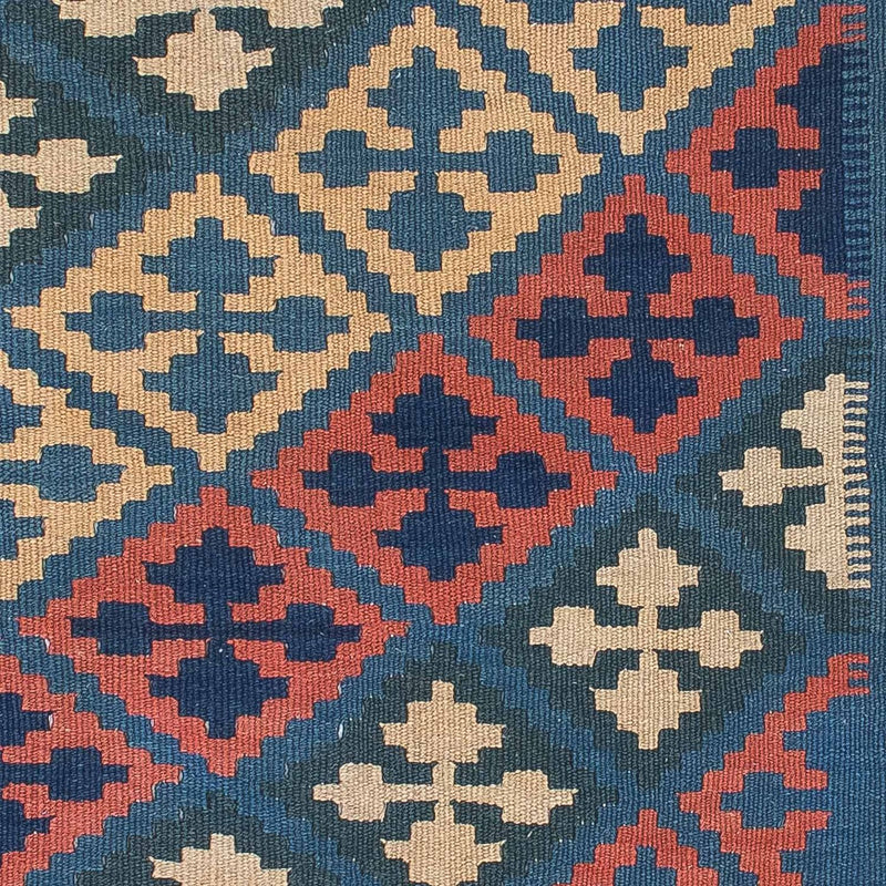 Kelim Carpet - orientalisk matta - 175 x 116 cm - blå
