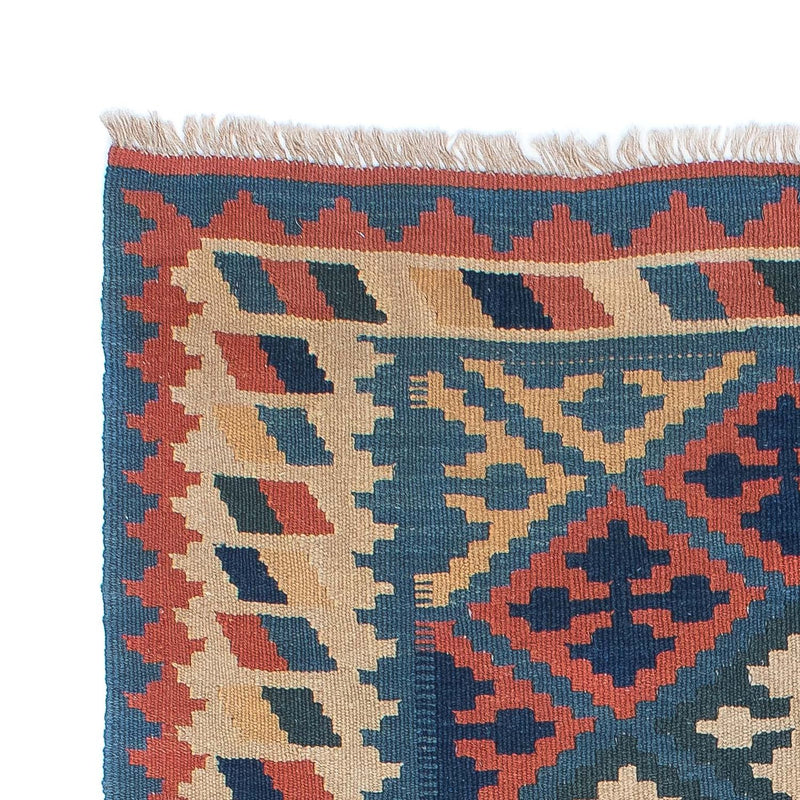 Kelim Carpet - orientalisk matta - 175 x 116 cm - blå