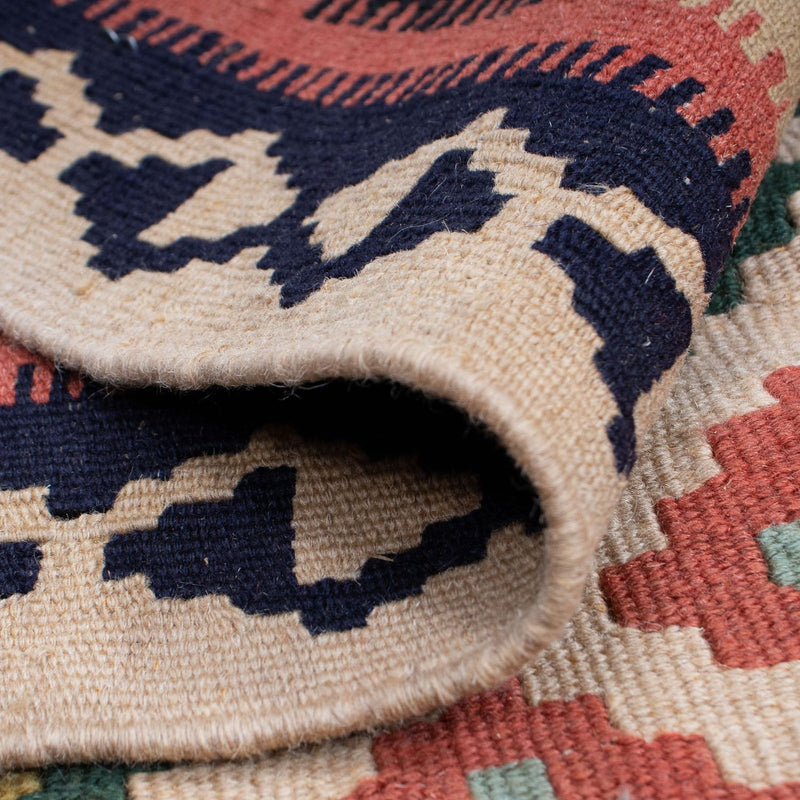 Kelim Carpet - orientalisk matta - 158 x 110 cm - flerfärgad