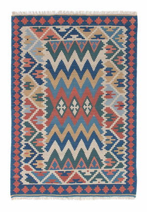 Kelim Carpet - orientalisk matta - 168 x 116 cm - flerfärgad