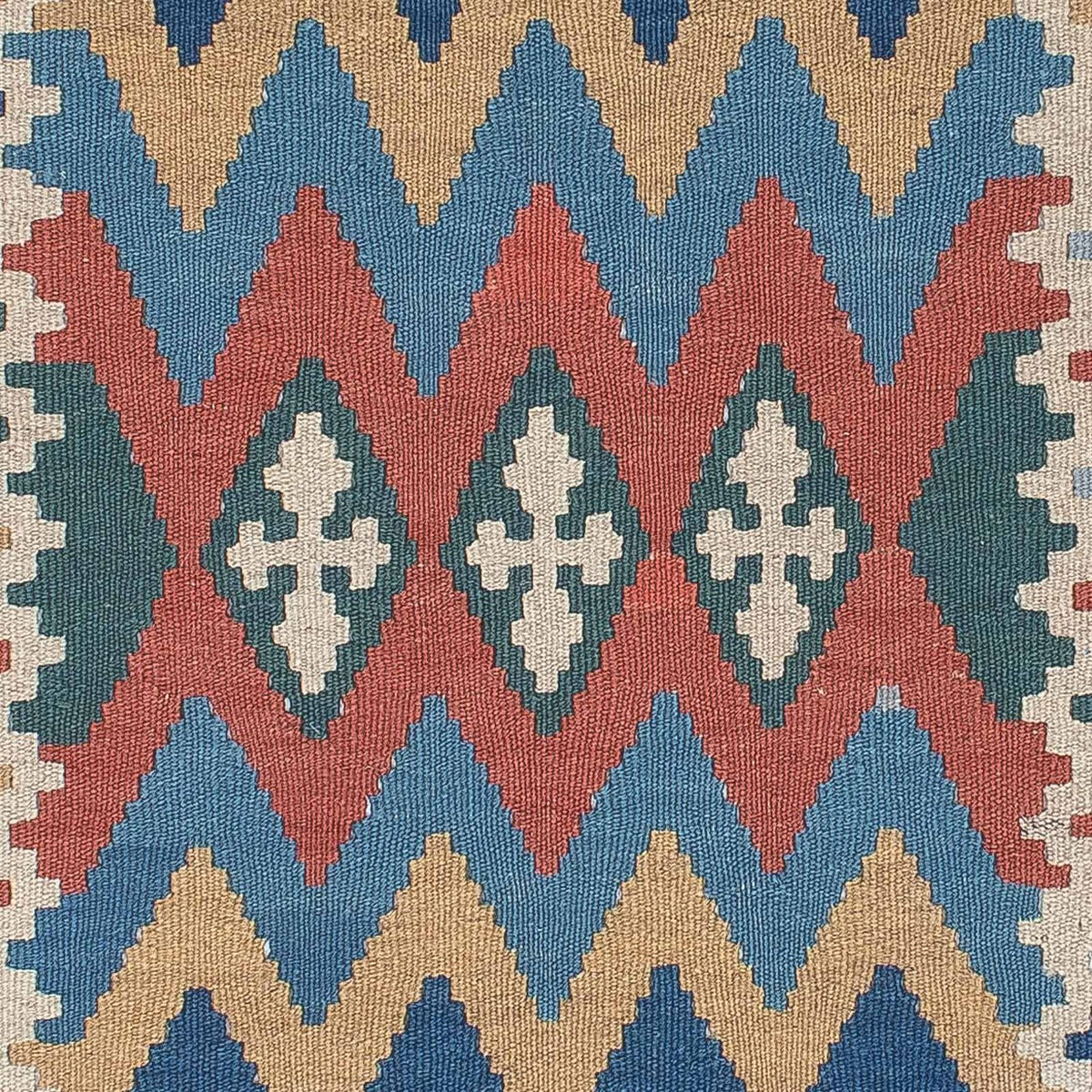 Kelim Carpet - orientalisk matta - 168 x 116 cm - flerfärgad