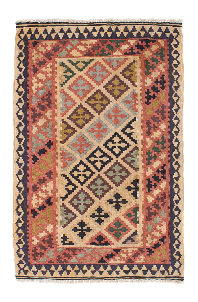 Kelim Carpet - orientalisk matta - 160 x 107 cm - flerfärgad