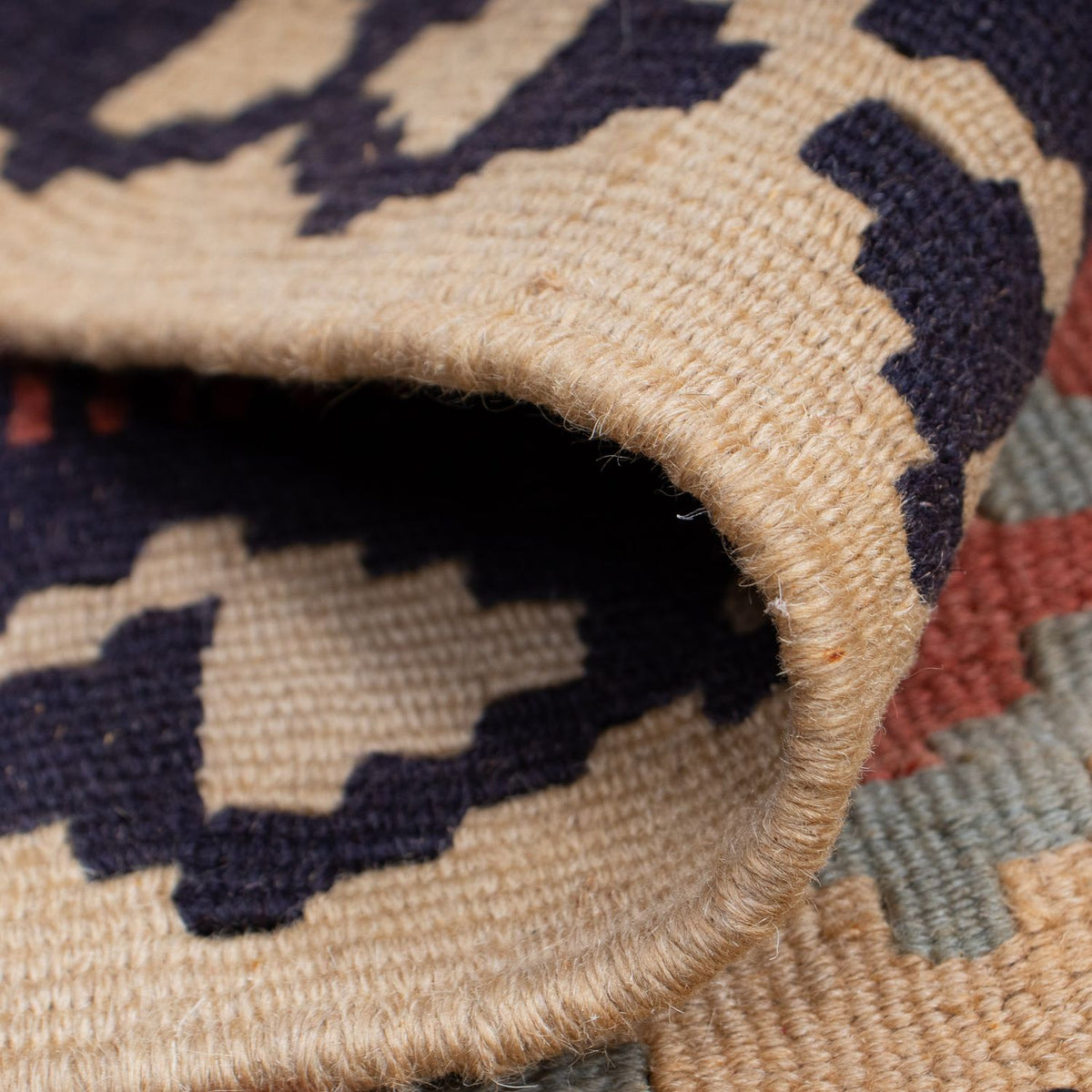 Kelim Carpet - orientalisk matta - 160 x 107 cm - flerfärgad