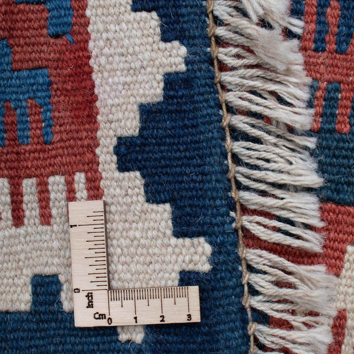 Runner Kelim Carpet - orientalisk matta - 186 x 104 cm - blå