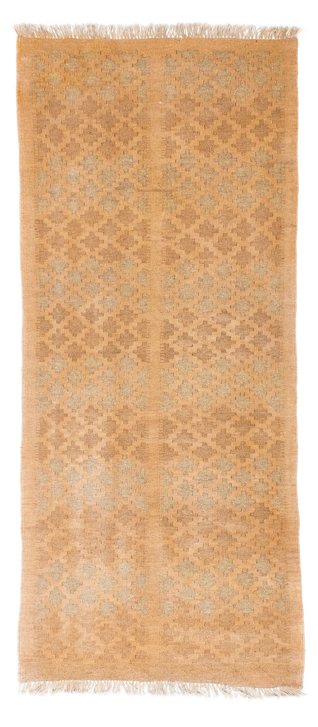 Runner Kelim Carpet - orientalisk matta - 200 x 84 cm - ljusbrun