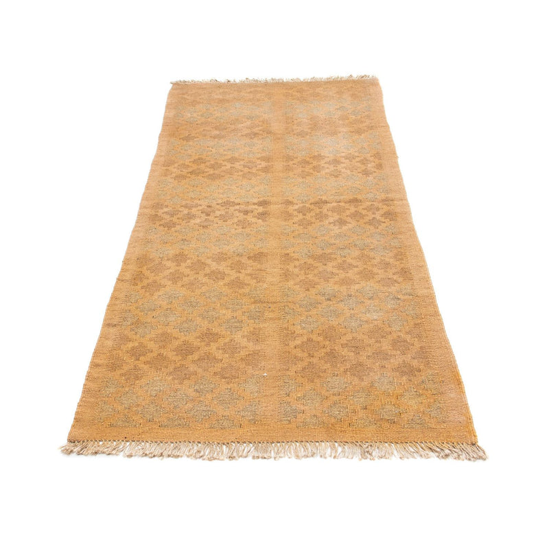 Runner Kelim Carpet - orientalisk matta - 200 x 84 cm - ljusbrun