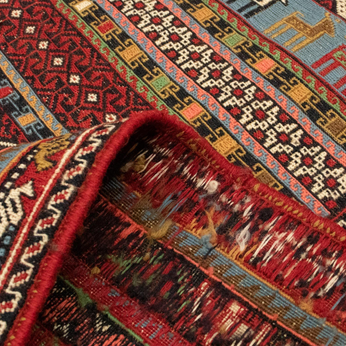 Persisk matta - Nomadic - 293 x 197 cm - flerfärgad