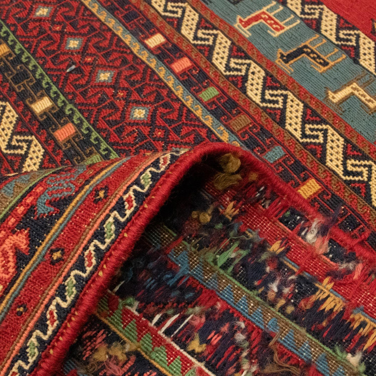 Persisk matta - Nomadic - 297 x 199 cm - flerfärgad