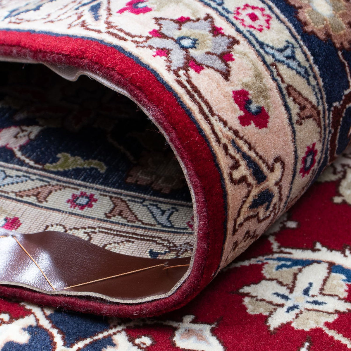 Persisk matta - Tabriz - Royal - 297 x 203 cm - mörkröd