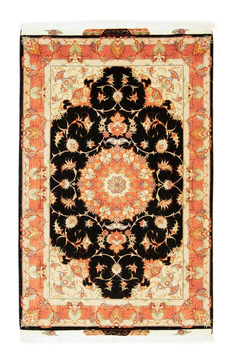 Persisk matta - Tabriz - Royal - 163 x 104 cm - svart