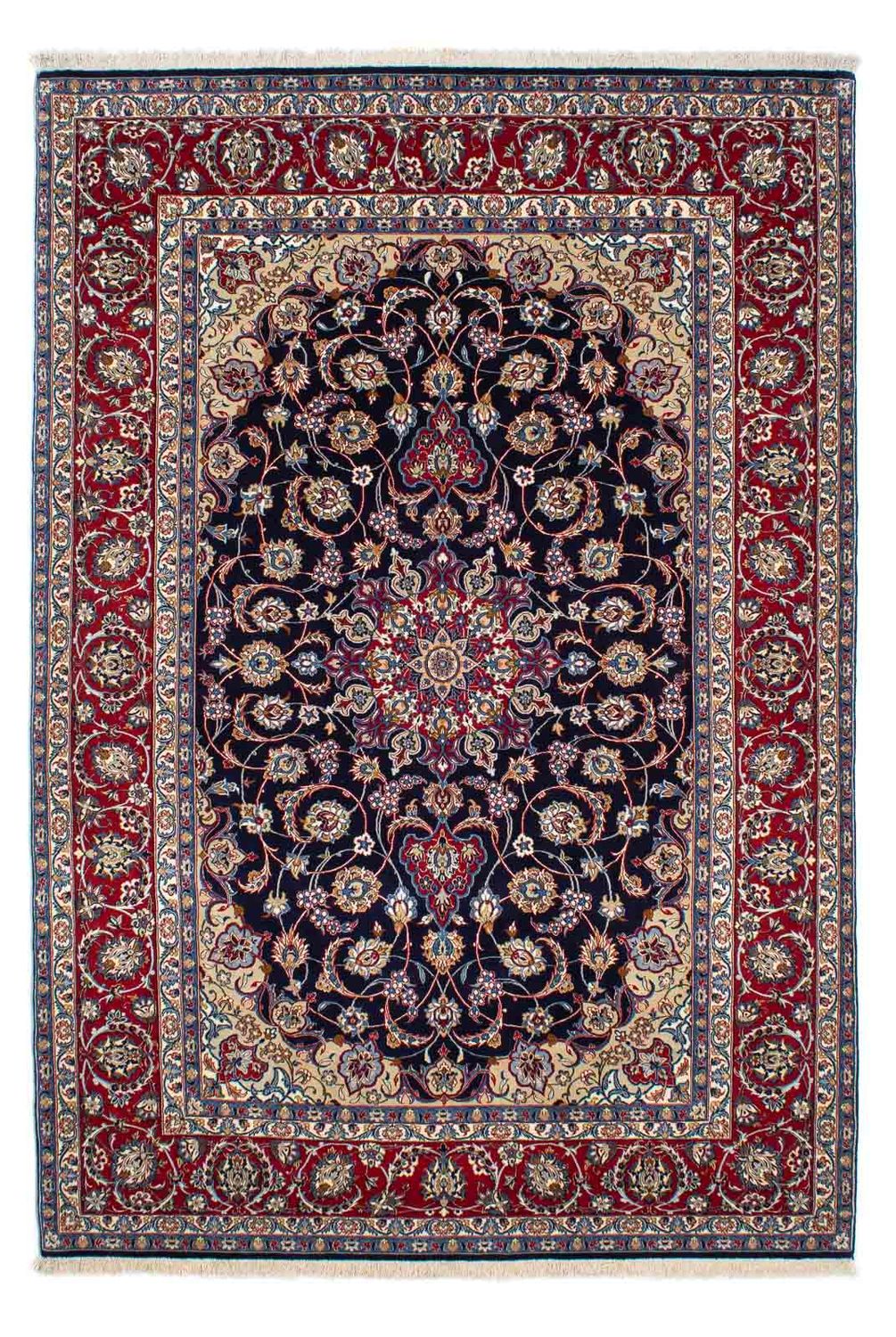 Persisk matta - Isfahan - Premium - 233 x 160 cm - mörkblå