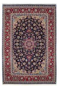 Persisk matta - Isfahan - Premium - 233 x 160 cm - mörkblå