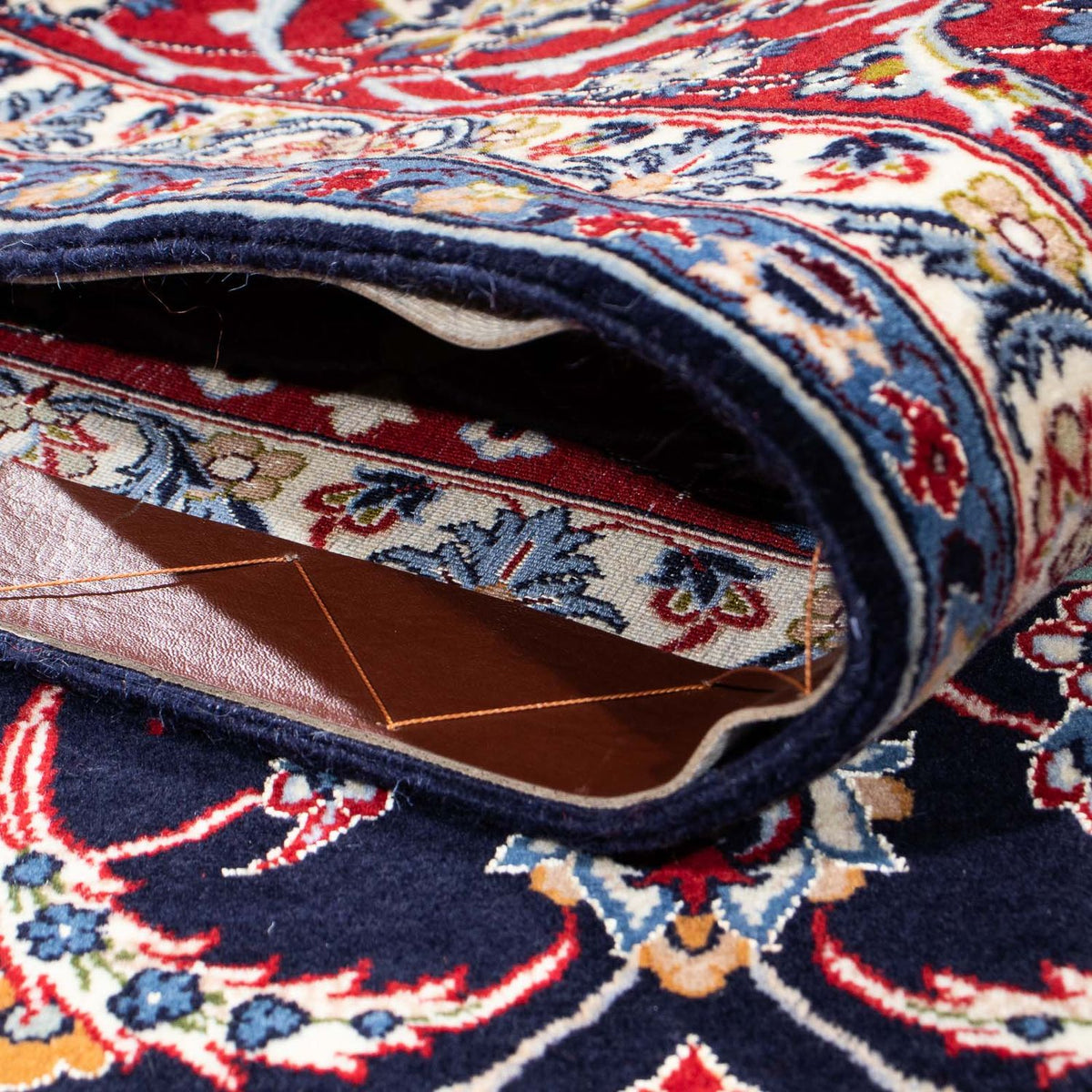 Persisk matta - Isfahan - Premium - 233 x 160 cm - mörkblå