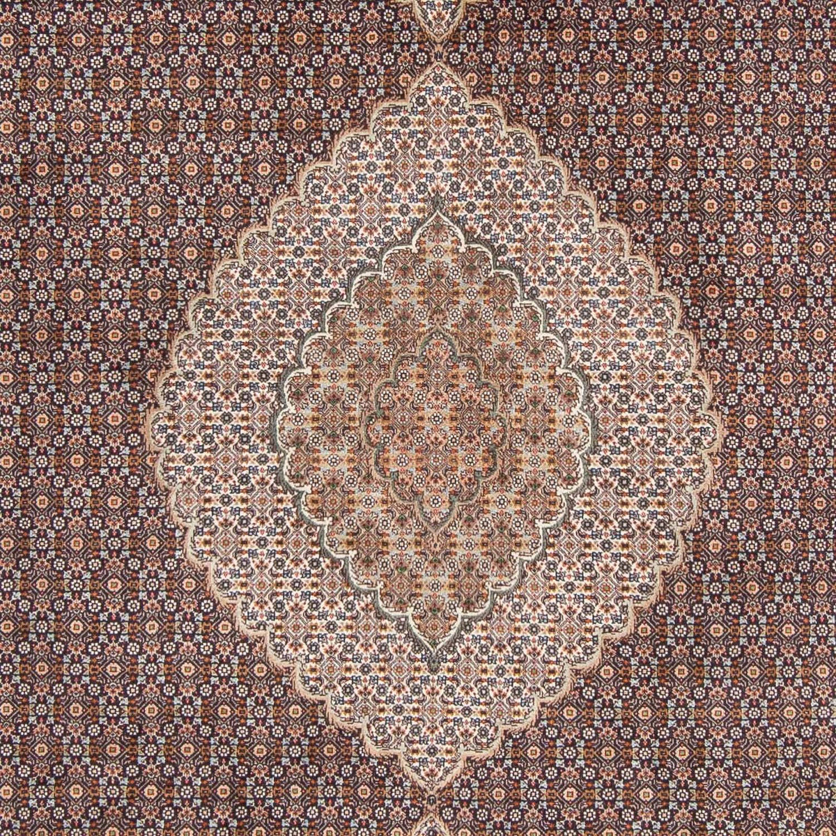 Persisk matta - Tabriz - 302 x 205 cm - mörkblå