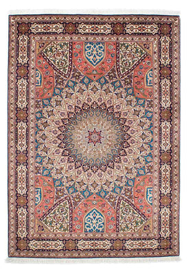 Persisk matta - Tabriz - Royal - 242 x 168 cm - flerfärgad