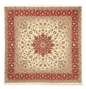 Persisk matta - Tabriz - Royal kvadrat  - 209 x 208 cm - beige