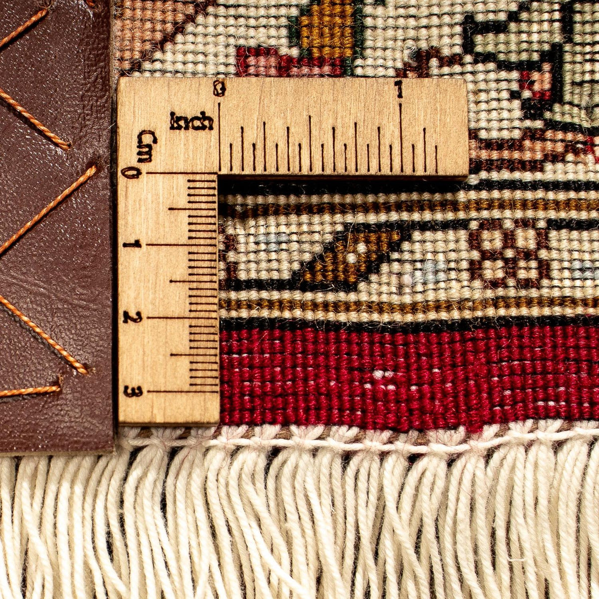 Persisk matta - Tabriz - Royal - 351 x 250 cm - mörkröd