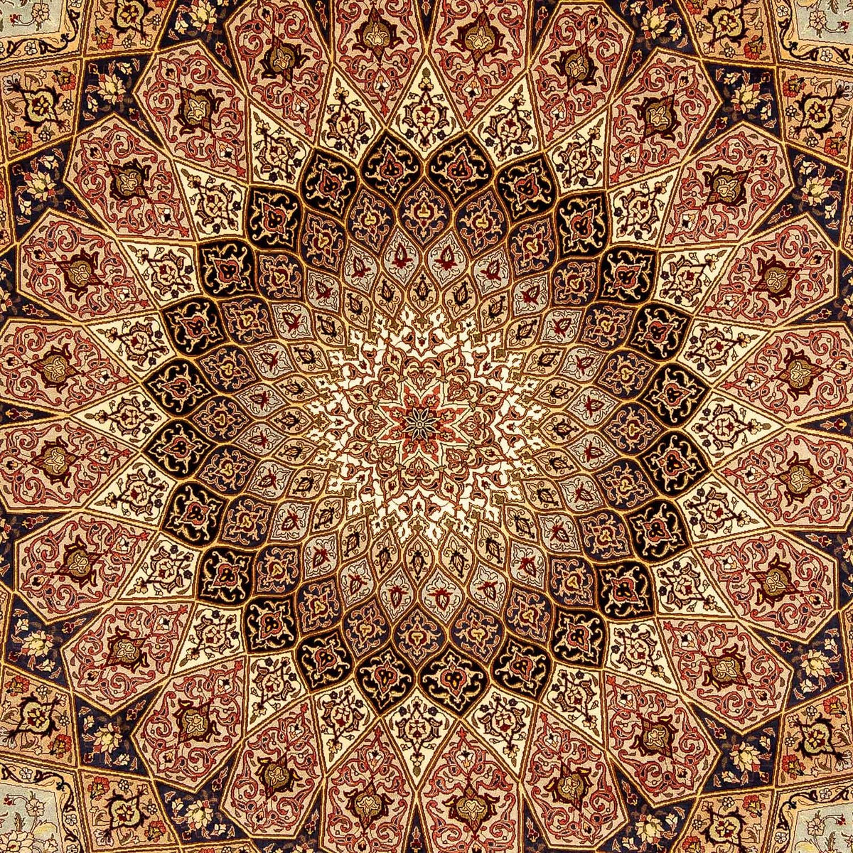 Persisk matta - Tabriz - Royal - 355 x 252 cm - flerfärgad