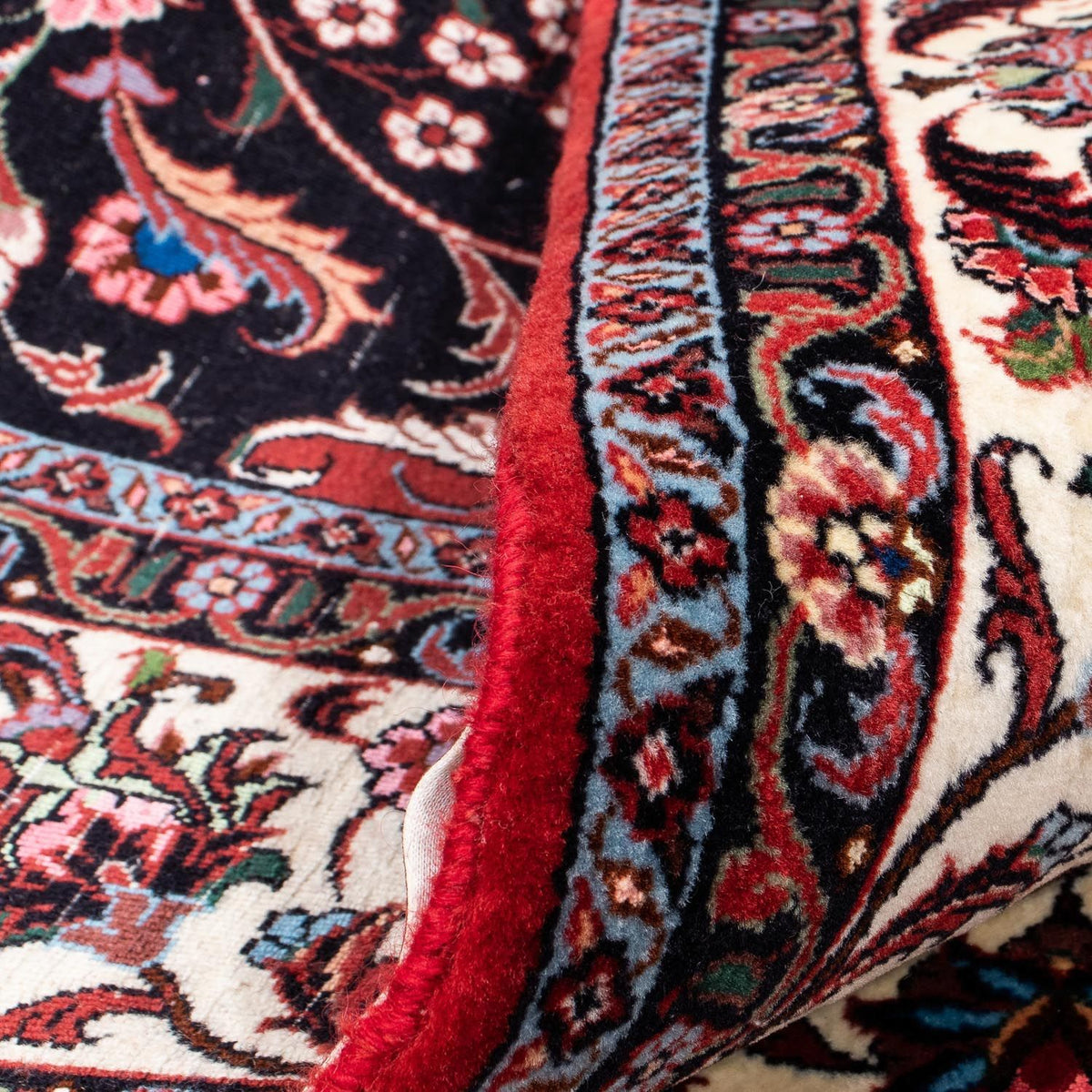 Persisk matta - Bijar - 253 x 171 cm - mörkblå