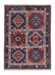 Persisk matta - Nomadic - 140 x 100 cm - mörkröd