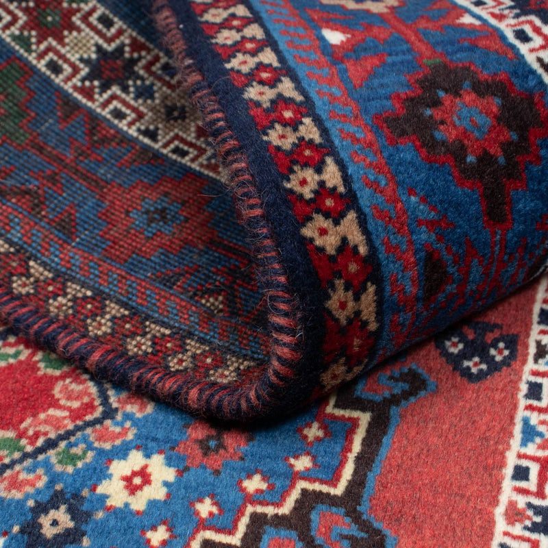 Persisk matta - Nomadic - 140 x 100 cm - mörkröd