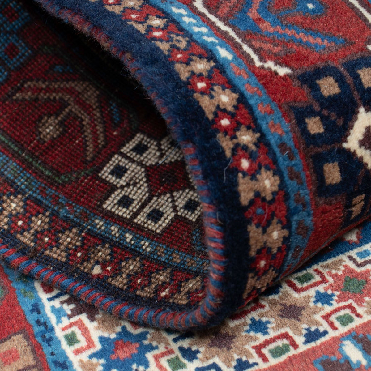 Runner Persisk matta - Nomadic - 197 x 84 cm - mörkröd