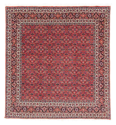 Persisk matta - Bijar kvadrat  - 126 x 124 cm - röd
