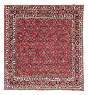 Persisk matta - Bijar kvadrat  - 126 x 124 cm - röd