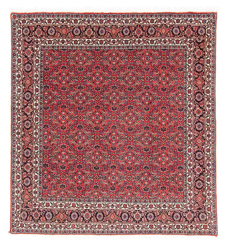 Persisk matta - Bijar kvadrat  - 126 x 124 cm - röd