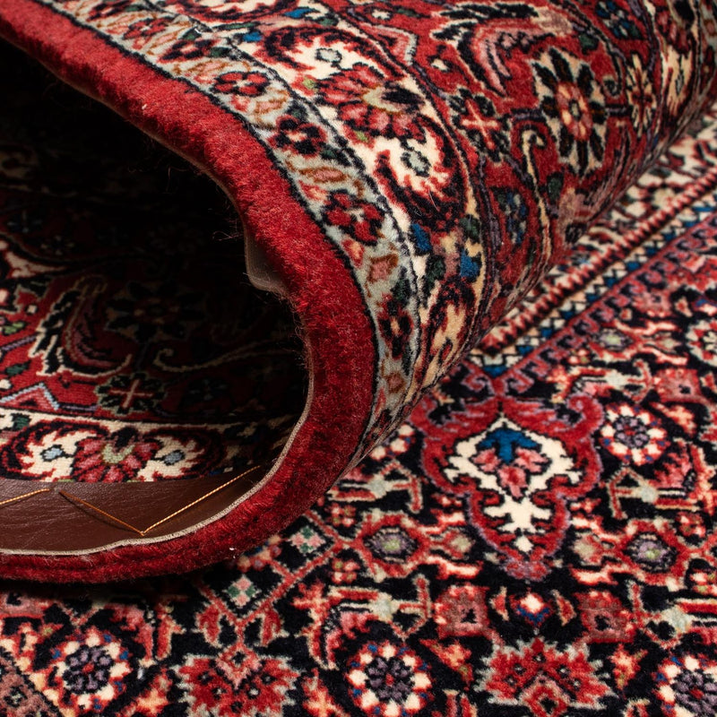 Persisk matta - Bijar - 255 x 205 cm - mörkröd