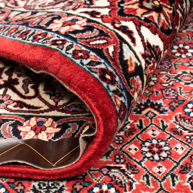 Persisk matta - Bijar - 252 x 205 cm - mörkröd