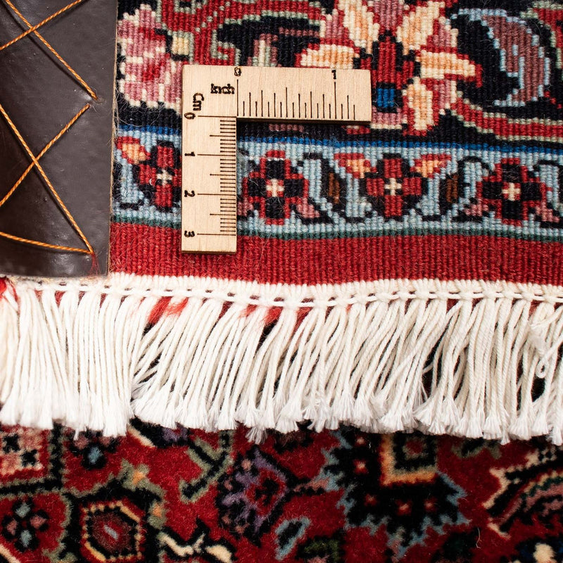 Persisk matta - Bijar - 252 x 205 cm - mörkröd