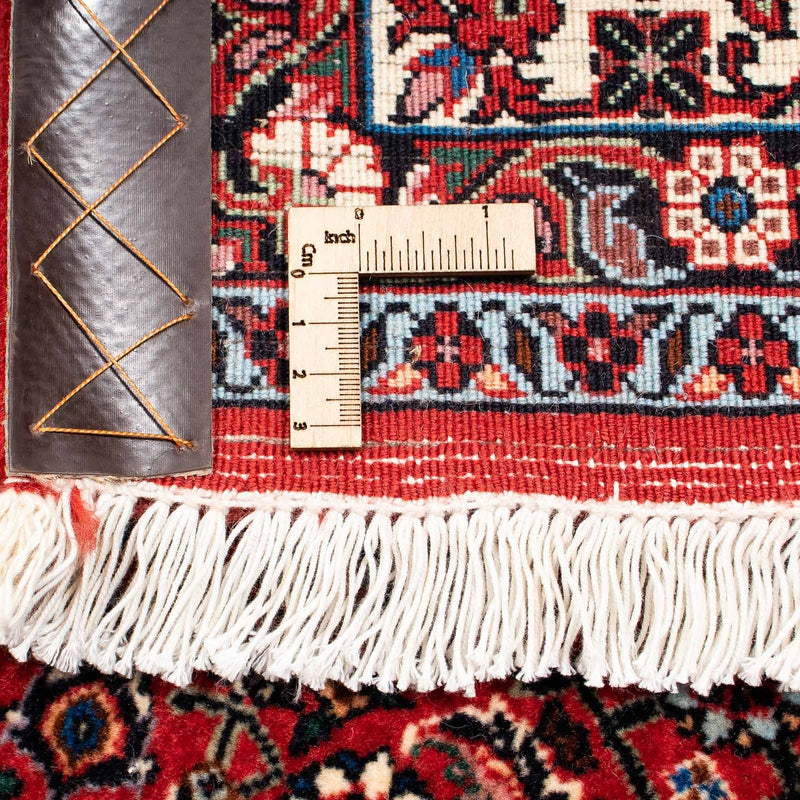 Persisk matta - Bijar - 252 x 203 cm - mörkröd