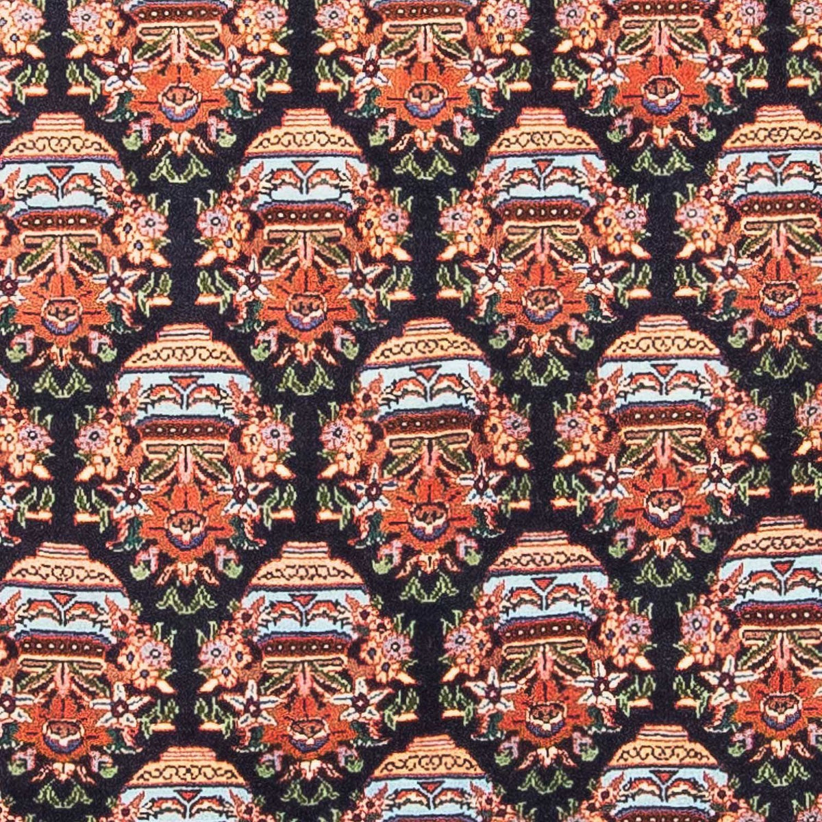 Persisk matta - Bijar - 125 x 82 cm - mörkblå