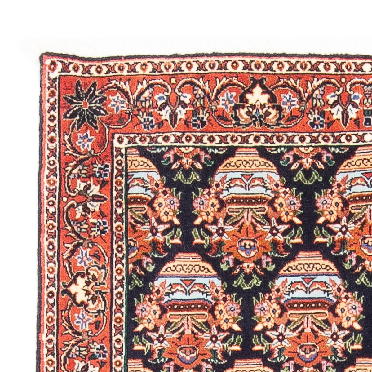 Persisk matta - Bijar - 125 x 82 cm - mörkblå