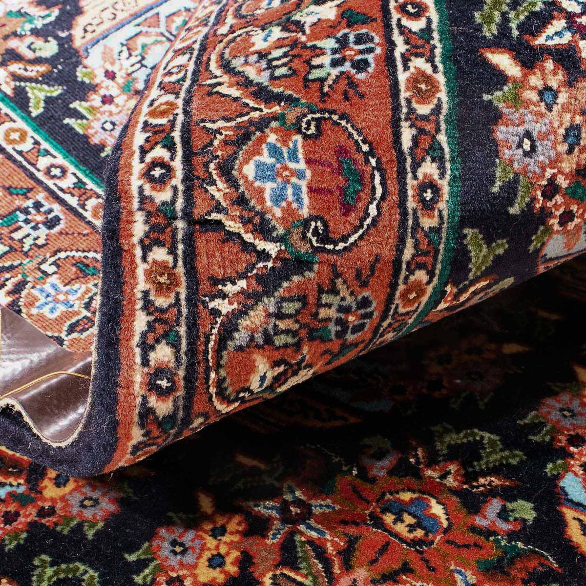 Persisk matta - Bijar - 125 x 82 cm - mörkblå