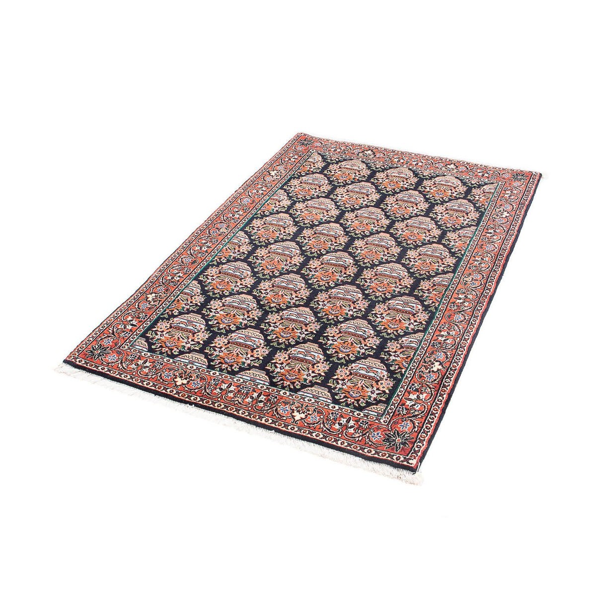 Persisk matta - Bijar - 125 x 82 cm - mörkblå