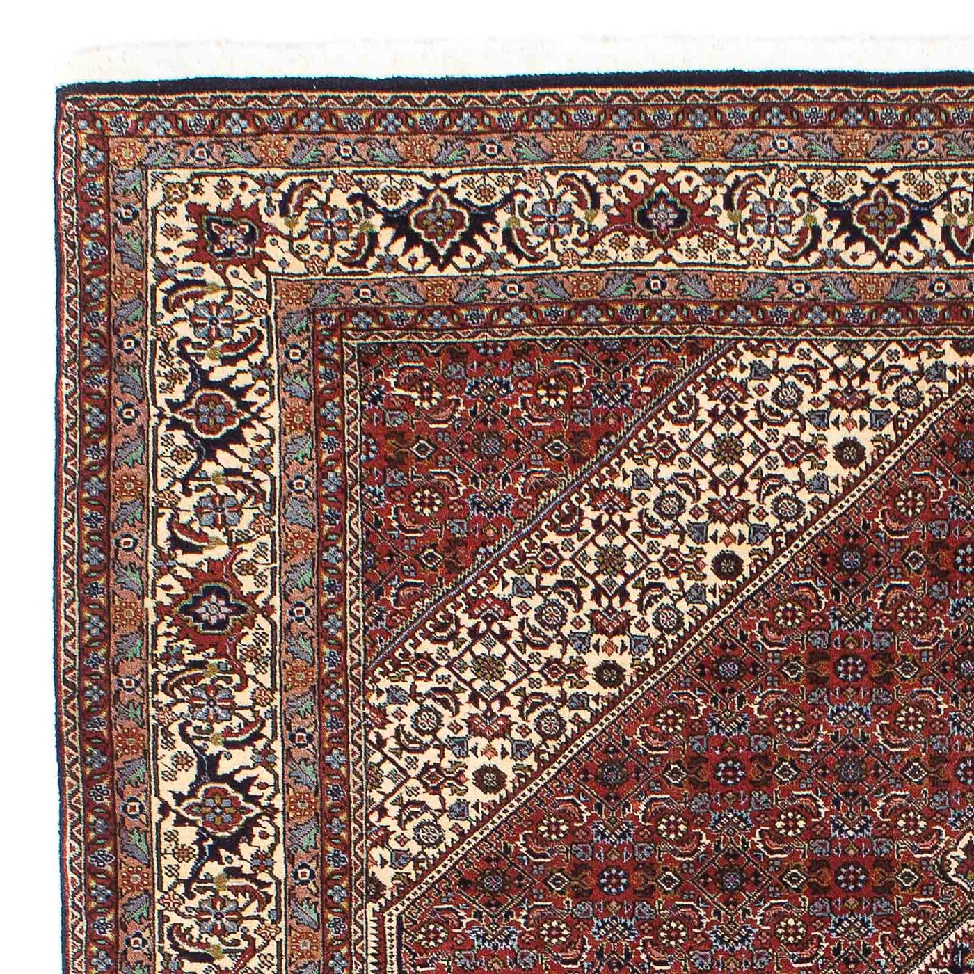 Persisk matta - Bijar - 205 x 139 cm - mörkröd