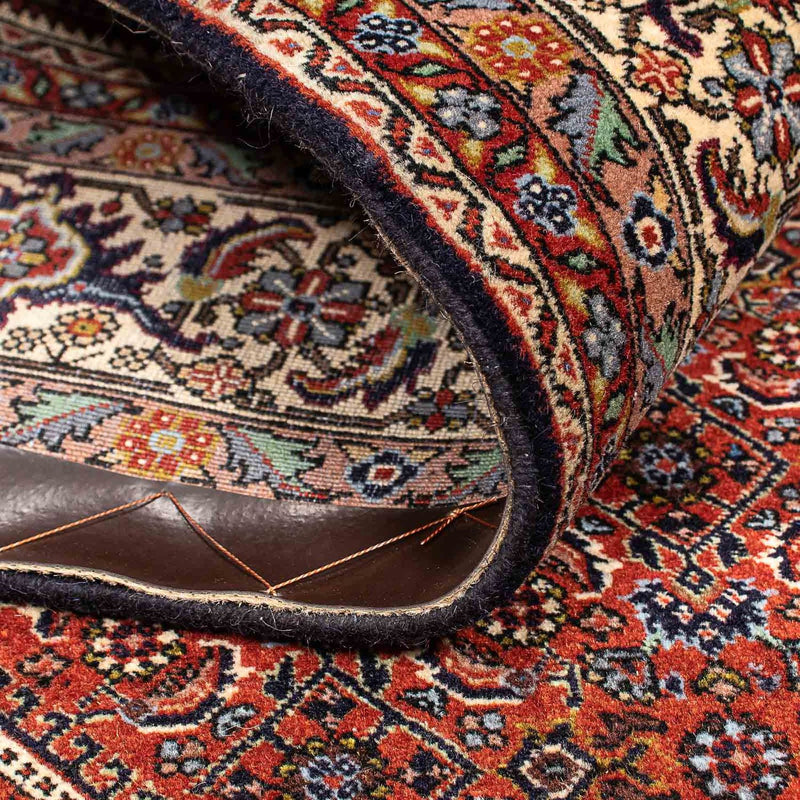 Persisk matta - Bijar - 205 x 139 cm - mörkröd