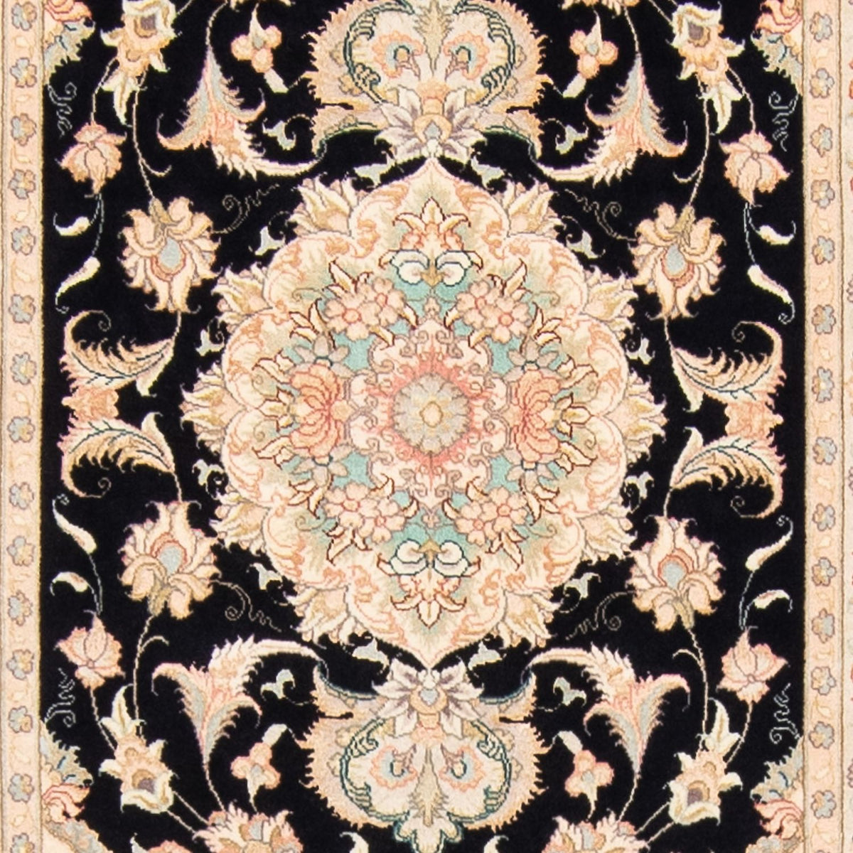 Runner Persisk matta - Tabriz - Royal - 419 x 87 cm - mörkblå
