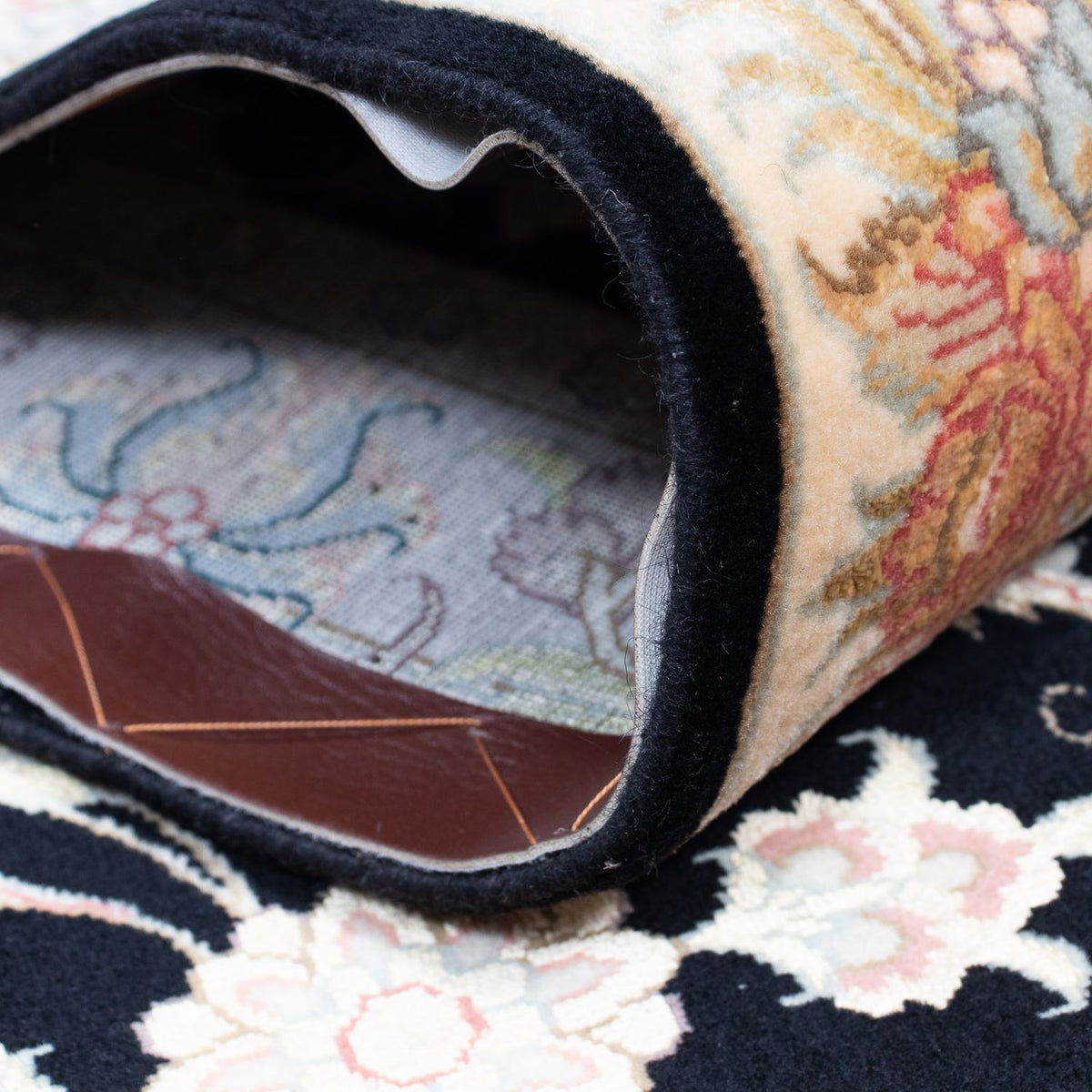 Runner Persisk matta - Tabriz - Royal - 419 x 87 cm - mörkblå