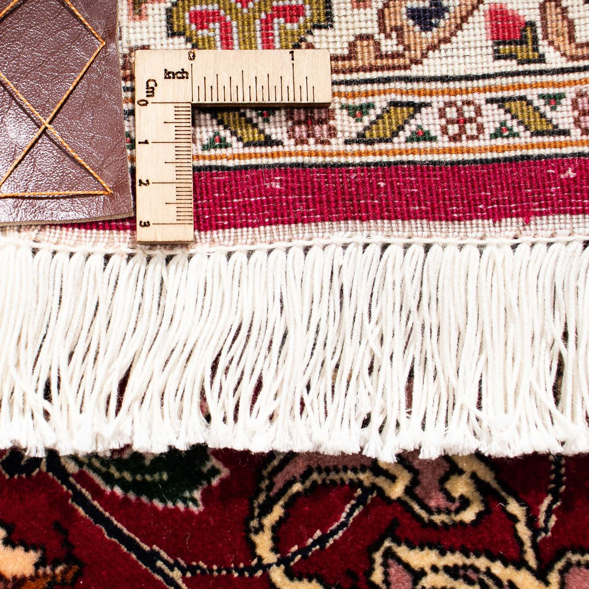 Persisk matta - Tabriz - Royal - 300 x 202 cm - mörkröd