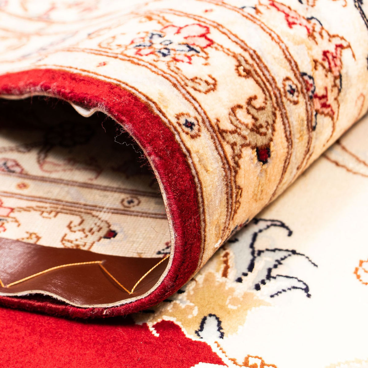 Persisk matta - Tabriz - Royal - 402 x 298 cm - mörkröd